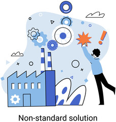 Non standart solution. Creation of individual decision for integration of disparate production, information and telecommunication systems of customer into single whole to improve management efficiency
