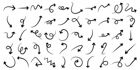 Hand Drawn Arrow Design 50 Set