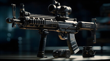 Machine Gun futuristic