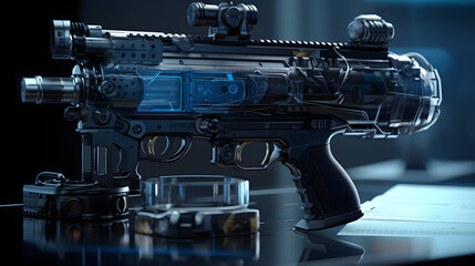 Machine Gun futuristic