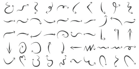 Hand Drawn Arrow Design 50 Set