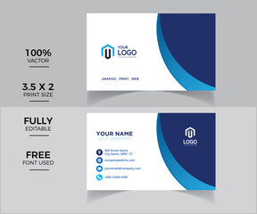 Modern professional business card