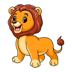 Cute funny a lion roaring