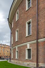 St. Petersburg, a fragment of the facade of the historic prison building