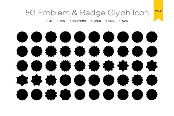 Emblem & Badge Logo Set of 50