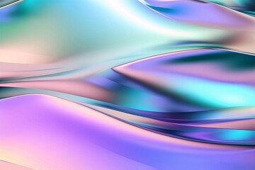 Fototapeta premium Shiny hologram backdrop Generative AI