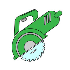 Circular saw simple icon From Working tools