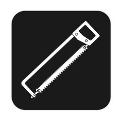 Hacksaw carpentry tool flat icon for apps and websites