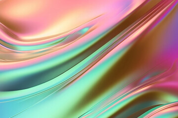 Naklejka premium Shiny hologram backdrop Generative AI