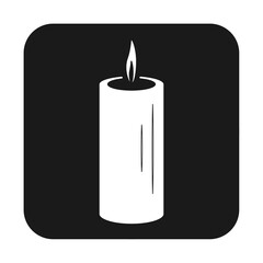 Simple illustration of candle icon Concept for Halloween day