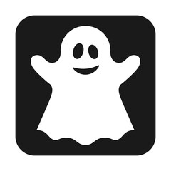 Simple illustration of scary ghost monster for Halloween day