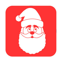 Simple illustration of Santa Claus Christmas hat icon