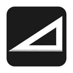 Simple illustration of ruler tool icon Concept of work tools