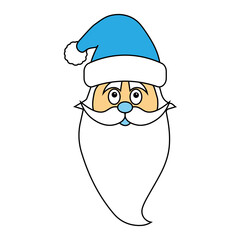 Simple illustration of Santa Claus Christmas hat icon
