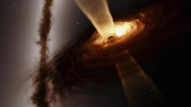 Black Hole Animation, Volumetric Acceleration Disc, 4K