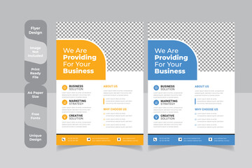  corporate abstract  digital marketing shape trendy flyer magazine leaflet design with creative abstract geometric shape template design
