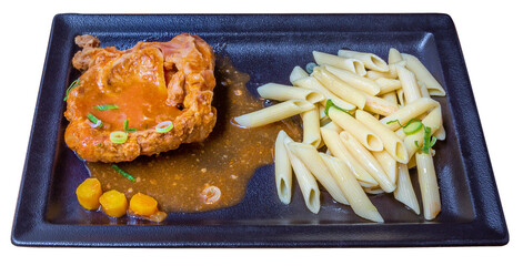 Osso buco de veau et tagliatelles