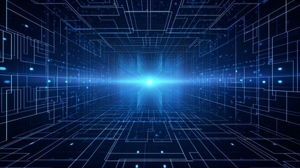 Cyberspace Technology Wallpaper, matrix patterns, lighting effects 