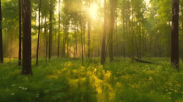 primary forest, nature, generative ai © pa-ka