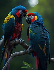 Obraz premium Parrot IA generativa