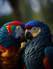 Fototapeta premium Parrot IA generativa