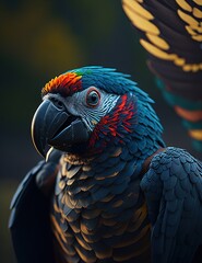 Fototapeta premium Parrot IA generativa