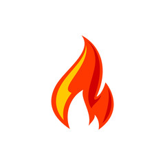 Fire flame for logo, hot blazing symbol, brand sign for your business