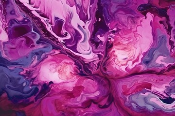 Abstract purple paint background with marble pattern, Generative AI