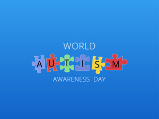 World Autism Awareness Day Concept. 2 April. world autism awareness day banner , poster. Background. Vector illustration.