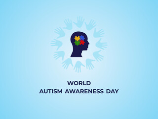 World Autism Awareness Day Concept. 2 April. world autism awareness day banner , poster. Background. Vector illustration.