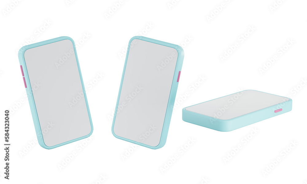 Poster 3d smartphone with podium display . stand to show mobile device mockup.