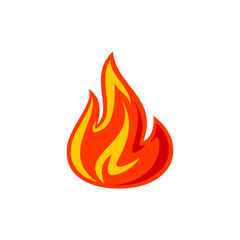 Fire flame for logo, hot blazing symbol, brand sign for your business