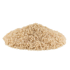 rice on white background