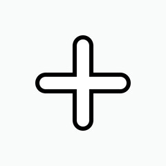 Add or Plus Icon - Vector, Sign and Symbol for Design, Presentation, Website or Apps Elements