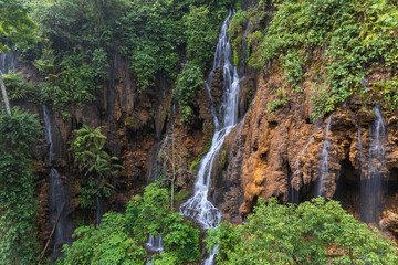 Goa Tetes waterfalls in East java area