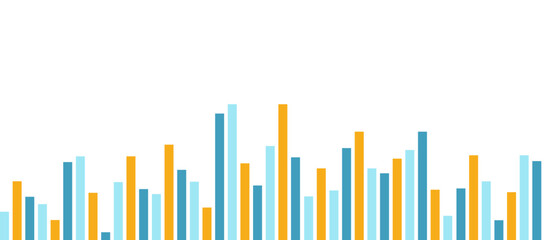 Candle graph chart. Stock market trading view on white background. Vector illustration for business template presentation