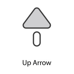 Up arrow icon design stock illustration