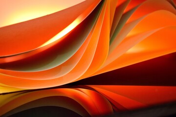 Abstrakt, orange 