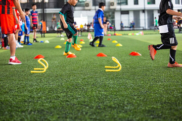 Obraz premium Boys soccer field
