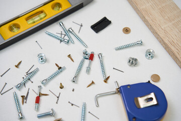 Furniture assembly screw and tools for furniture assembling