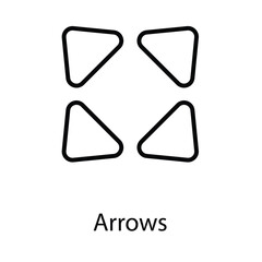 Arrows icon design stock illustration