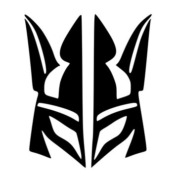 recommend clip art: black and white of anubis icon