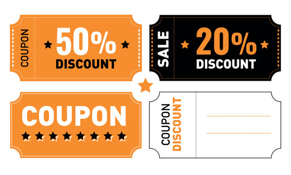 set of coupons for sale with discount