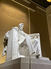 lincoln memorial lincoln in chair