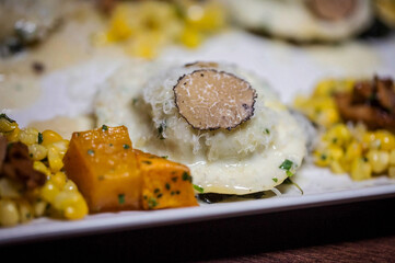 ravioli with truffles