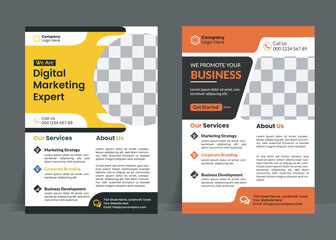 Corporate Business flyer design tempate.