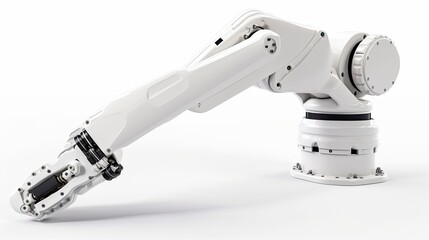 Robotic Arm Innovation: Mechanical Hand at Work at an Industrial Factory. Generative AI