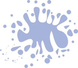 Color paint splatter