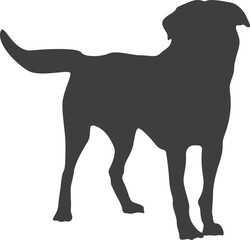 dog silhouette