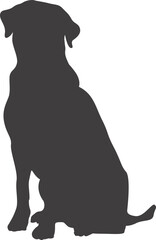 Obraz premium dog silhouette